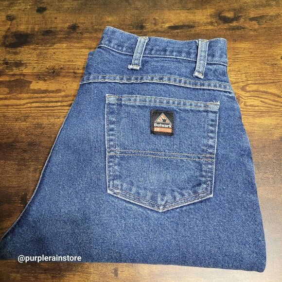 Bulwark FR Cat 2112 Jeans 32x28 Fire Resistant Work Wear Medium Wash Denim - Picture 3 of 12